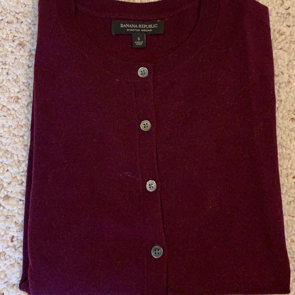Merino cardigan sweater